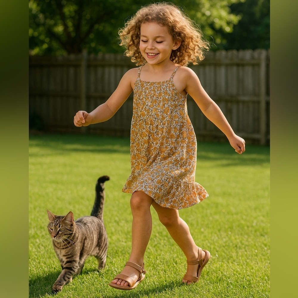 Old Navy Girls Dress Size S (6-7) | Floral Sundress - Picture 2 of 8